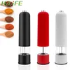 Automatic Salt Pepper With LED Light Electric Spice Mill Grinder Adjustable Coarseness Kitchen Tools For Cooking BBQ 220727