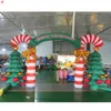 Gratis schip Outdoor Activiteiten Xmas Advertising Kerstgigant opblaasbare Archway Arch Gate Ground Ballon te koop