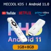 Netflix 4K HD Android 11 Smart TV Box Google Certified 1G 8G WIFI 2.4G/5GプライムビデオHDR 10 AV1