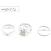 3PCS Silber Zehenringe Set für Strand Sexy Körperschmuck für Frauen3149