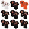 28 Buster Posey Baseball Jerseys SF Giants Crawford Brandon Belt Will Clark Willie Mays Willie McCovey Blank sem número de nome Camisa de beisebol Throwback