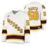 Uf 58 Sampo Ranta Minnesota Golden Gophers 2021 Maillot 100e saison 9 Sammy Walker Scott Reedy Jack Perbix Ryan Johnson College Hockey