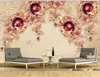 Custom 3D Wallpaper Mural living room bedroom red butterfly jewelry pattern tv background wall home decor