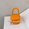 NIEUWE ROUND BOX TAG Damesontwerper Hoogwaardige PU Lederen handtas Oranje blauw Kleine schoudertas Avondkoppeling Wallets