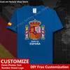 Reino da Espanha Espanha Espana Camiseta Camista Custom Jersey Fãs DIY Número High Street Fashion Loose Casual Camiseta 220616