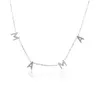 New Fashion MAMA Pendant Necklace 3 Colors Plated Stainless Steel Necklace for Mother Gift