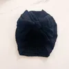 12pc/çok büyük knotbows türban waffle kafa sarar babes bandanas çocuk kız bebek beanie kaps bebek fotoğraf prop saç aksesuarları