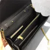 Top quality Genuine Leather Chain Women's Shoulder Bag tote Luxury Designer Crossbody Bags gold silver handbags Crocodile Wallet Handbag Purses caviar lambskin