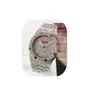 Men Sky Diamonds Rhinestone Watch 42mm Quartz Movement Time Clock Watch Solid Fine Full Stainless Steel Band President Premium Cri253C