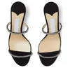 Fabrieksverkoop Zomer Merk Meira Sandalen Schoenen Kristal Verfraaid Strappy Pumps Vrouwelijke Naaldhak Avondjurk Bruids Trouwjurk EU35-43