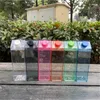 17 унций чистые молочные бутылки воды 500 мл PPPS Tumblers 7COLOR пластиковый питьевой питьевой чашкой BPA бесплатный чайник A12