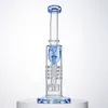 Torus Hookahs倒立所シャワーヘッドPerc厚ガラス船長のラチェット油ダブリグレル石油パイプYQ02