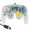 Przewodowy kontroler gier gamepad joystick dla ngc konsoli gameCube Wii u przedłużacz Turbo Dualshock Dualshock przezroczysty kolor