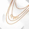 Collier multicouches avec pendentif en forme de feuilles pour femmes, chaînes d'épaule élégantes, accessoires de mariage, décorations Sexy, bijoux de corps de fête, nouveau