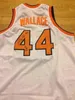 SJZL98 de Alta Qualidade Homens 44 John Wallace Siracusa Laranja 12 Rafael Addison Retro Basquete Basquete Jersey College Stitchback Personalizado