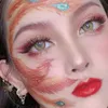 Ögonskugga Kinesisk uråldrig stil Lyxig NudeGlitter Ögonskugga Matt Shimmer Palett Långvarig MineralPowder Kosmetika Makeup EyeShado