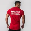 Men's T-Shirts Summer Fashion Designer Al Style Mens Short Sleeve Bodybuilding And Fitness Gyms Clothing Workout Cotton T-Shirt Men