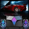 Combination Speakers X2 Gaming Speaker 6W HiFi Stereo Heavy Bass Music Player AUX 3.5mm USB Wired RGB Light Effect Desktop PC Gamer