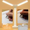 Lampy stołowe Lampa LED Lampa LED Wysoka jasność dotyk Dmming Składane biurko Badanie Ochrony Oczy Noc Lightstable