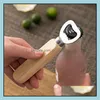 Other Bar Products Barware Kitchen Dining Home Garden Ll Stainless Steel Opener Tools Kitchen Wooden Handle Bottles Opene Dhgnh