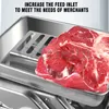 Máquina de cortador automática de carne cortador de cortador de cortina de corte de cubos comerciais de aço inoxidável de aço inoxidável Slicer para carne de carneiro de carne bovina