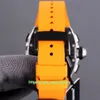 6 Style SUPER Maker Najwyższej jakości zegarki 42 mm x 50 mm RM52-01 NTPT Chronograf z włókna węglowego Workin ETA 7750 Ruch Mechaniczny automatyczny męski męski zegarek na rękę