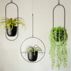 10 Typ Metal Hanging Flower Pot Nordic Chain Planter Basket Vase For Home Garden Balcony Decoration 220813