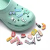 1PCS PVC Butterfly Croc Charms Shoe Decoration Beautiful Nails Famosos cantores de cantores de bucha