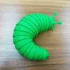 Elastyczna opuszka palca ślimak sensoryczna zabawka dorosła Antistress Kwitning Slug Fidget Toys Autyzm Chiledren prezent dekompresja Slinky 220622