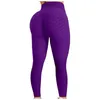 Leggings pour femmes Fitness pantalons de Yoga tenues taille haute tissu Jacquard multicolore Sexy hanche levage séchage rapide vêtements serrés