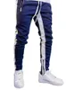 Pantalon pour hommes Personnaliser le costume de jogging empilé Bande latérale Hommes Skinny avec poches Sport pour homme