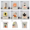 Halloween Candy Bag Party Portable DrawString Pocket Bat Letter Print Tote Bags Canvas Cartoon Trick or Treat Kids Casual Gift Sack C0817