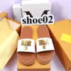 Lyxmärke Sandaler Designer Tofflor Slides Blommor Brokade Äkta Läder Flip Flops Kvinnor Skor Sandal Utan Box av Gogo_Shoes 17