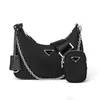 Evening Bags 2022 Double Pack Combination Shoulder Bag Iron Chain Messenger Luxury Women's Fashion Underarm BagEvening