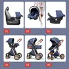 Stroller Parts & Accessories Baby Scroller 3 In 1 Multifunctional Pushchair Portable High Landscape Folding Born StrollersStroller