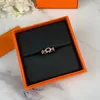 Top 925 STERLING Silver Band Ring Lady Tasarımcısı Gül Altın Tam Elmas Zincir Denizci Yüzük Moda Butik Takı