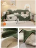 Подушка/декоративная подушка INS Цветок с двусторонним клетчатым броском клетки одеяло раскрытие гостиной