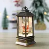 Christmas Decorations Hanging Lantern With Flickering LED Lanterns Night Light Lanterne Decoration Glittering Simulation Snow Glob3287012