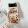 Przypadki dla Samsung Galaxy Z Flip 4 Flip3 Huawei P50 Pocket Glitter Sears