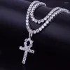 Naszyjniki wisiorek religijne naszyjnik dla mężczyzn Kobiety Tennis Classic Anka amulet biżuteria