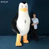 Mascot boneca traje pinguim mascote traje adulto anime madagascar kits mascotte carnaval trajes animais infláveis ​​pinguim mascote trajes