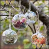 Kaarsenhouders Home Decor Garden Clear Glass Hangende houder 6/8/10/12 cm Planten TEE LICHT KANSLESTICK Wedding Kerstmis Dhkpy