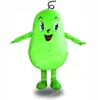 Halloween Green Wax Gourd Mascot Costume Cartoon Vegetable Theme Character Carnival Festival Fancy Dress Adults Size Xmas Outdoor Party Outfit