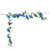 장식용 꽃 화환 시뮬레이션 장미 포도 나무 인공 화환이 생생한 색상 도어 벽 정원을위한 야외 장식