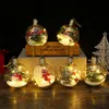 Kerstdecoraties Transparant Led Lumineuze nachtlip bol Ballboom Decor Hangende Fairy Lights Home Year Decorchristmas