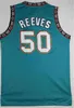 Basketball Mike Bibby Jersey 10 Ja Morant 12 Reeves 50 Shareef Abdur Rahim 3 Old Vancouver Green Turquoise Pro Green White Blue