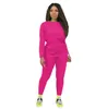 Women 4XL Tracksuits 2 Piece Set Fashion Solid Color Long Sleeve Trousers Outfits Ladies Jogging Street Sports Suit Plus Size Fall Winter New