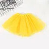 Top Quality candy color kids tutus skirt dance dresses soft tutu dress ballet skirt 3layers children pettiskirt clothes JXW164