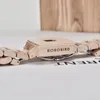 Armbanduhren BOBO BIRD Ankunft Holz Damen Stilvolle quadratische weibliche Quarzuhrwerk Holz Geschenkbox DropWristwatches