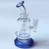 Mini Hookah -produkter 6 tum glas vattenrör med manlig glasskål tjock återvinnare hård bägare för rökning